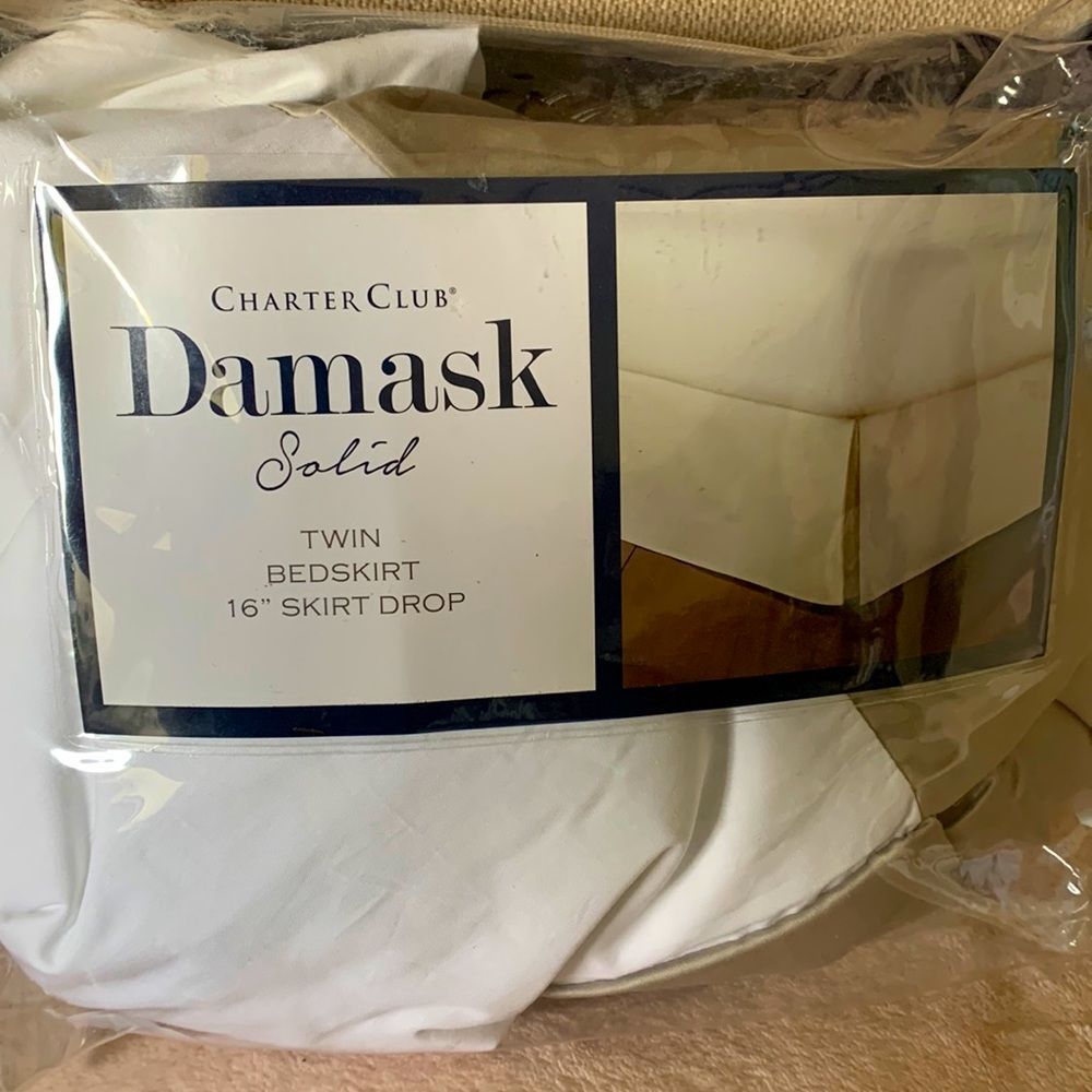 Charter Club Damask Supima Cotton 550 Thread Bedskirt